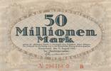 Remscheid 50 Millionen Mark Notgeldschein der Stadt, Serie B -