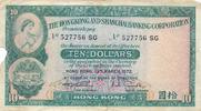 Hong Kong 10 Dollars Geldschein Banknote -