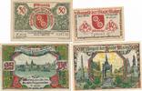 Mainz Notgeldscheine 10-25 und 2 x 50 Pfennig -