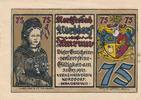 Norddorf 75 Pfennig Gutschein des Verkehrsverein -