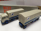 Benz Mercedes NZG No 146 Rhenus Wtag Lastzug Trucker LKW Modellauto OVP 1:50 -