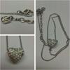 Swarovski Silberkette mit Anhänger Herz mit Swarovskisteinen -