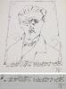 Horst Janssen : Original Zinkographie James Joyce Buchhand Laatzen handsigniert -