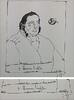 Horst Janssen : Original Zinkographie handsigniert Hermann Laatzen -