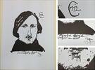 Horst Janssen Zinkografie für den Künstler Nicolai Gogol 19.04.71 -