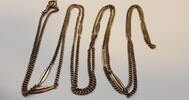 Edele lange Uhrenkette 800 er Silber -