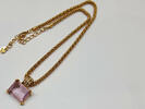 Swarovski Collier vergoldet Haslkette Kette Damencollier -