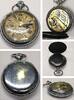 Kalendarium Uhr Taschenuhr 1900-1910 Eisen Gehäuse Handaufzug Funktionsfähig -