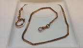 Antike Uhrenkette Uhrkette Taschenuhr Uhr Double S.D. -
