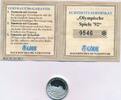 Spanien 999er Feinsilber Medaille Olympische Siele 92, Barcelona mit Zertifikat -