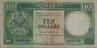 Hong Kong, Shanghai 10 Dollars Banknote -