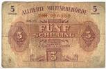 Österreich Allierte Militärbehörde 5 Schilling Austria Allied Occupation -