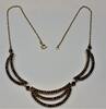Antike Granatkette 8 Karat 333 er Gold Kette Granat Granatcollier L 42 cm -