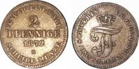 Altdeutschland/ Mecklenburg-Schwerin 2 Pfennig 1872 B Friedrich Franz II. ss