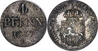 Altdeutschland/ Hannover 4 Pfennig Wilhelm IV. -