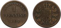 Altdeutschland/ Bayern 1 Pfennig Ludwig II. -
