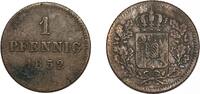 Altdeutschland/ Bayern 1 Pfennig Maximilian II. Joseph -