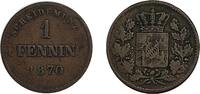 Altdeutschland/ Bayern 1 Pfennig Maximilian II. Joseph -