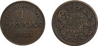 Altdeutschland/ Bayern 1 Pfennig Maximilian II. Joseph -