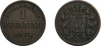 Altdeutschland/ Bayern 1 Pfennig Maximilian II. Joseph -