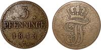 Altdeutschland/ Mecklenburg-Schwerin 3 Pfennig Friedrich Franz II. -