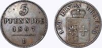Altdeutschland/ Waldeck 3 Pfennig -