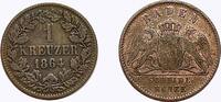 Altdeutschland/ Baden 1 Kreuzer Friedrich I. -