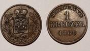 Deutschland, Altdeutschland 1 Kreuzer Schwarzburg-Rudolstadt -