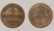 Deutschland, Altdeutschland 1/4 Kreuzer Schwarzburg-Rudolstadt -