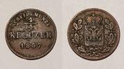 Deutschland, Altdeutschland 1/4 Kreuzer Schwarzburg-Rudolstadt -