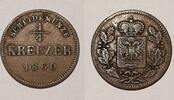Deutschland, Altdeutschland 1/4 Kreuzer Schwarzburg-Rudolstadt -