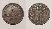 Deutschland, Altdeutschland 1/2 Kreuzer Württemberg -