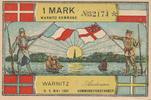 Warnitz 1 Mark Notgeldschein der Kommune -
