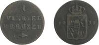 Altdeutschland/ Würzburg 1/4 Kreuzer -