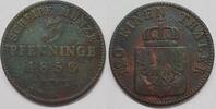 Altdeutschland 3 Pfennig Brandenburg-Preußen -