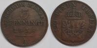 Altdeutschland 3 Pfennig Brandenburg-Preußen -
