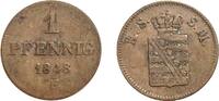 Altdeutschland/ Sachsen 1 Pfennig -