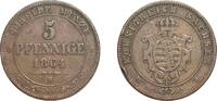 Altdeutschland/ Sachsen 5 Pfennig -