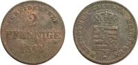 Altdeutschland/ Sachsen 2 Pfennig -