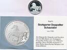 Deutschland BRD moderne Silber Medaille Stuttgarter Doppelter Schautaler, Replik mit Zertifikat, ohne Box -