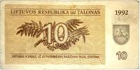 Litauen, Lithuanian 10 Talonas Banknote, BIRDS -