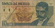 Mexico 10 Pesos Banknote, Serie AA, BANCO DE MEXICO, 10 Diez Pesos -
