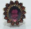 Goldschmuck Granatring 333er 8K Gold Goldring Granatschmuck -