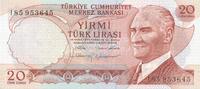Türkei Türkiye 20 Lira 6. Emisyon 20 Türk Lirasi 4. Tertip -