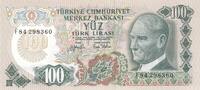 Türkei Türkiye 100 Lira 6. Emisyon 100 Türk Lirasi 2. Tertip -