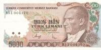 Türkei Türkiye 5 Lira 7. Emisyon 5 Türk Lirasi 4. Tertip -