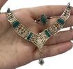 Silberschmuck vintage 925er Silber Set Ring+ Collier Türkis, Silberring Silberkette -