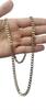 Silberschmuck 925er Silber Kette Panzerkette Silberkette vergoldet -