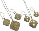 Goldschmuck vintage 8Kt, 333er Gold Set, Ohrringe, Kette, Anhänger -