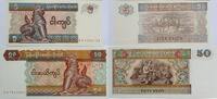 Myanmar 5, 50 Kyats Banknote 2 Stück -